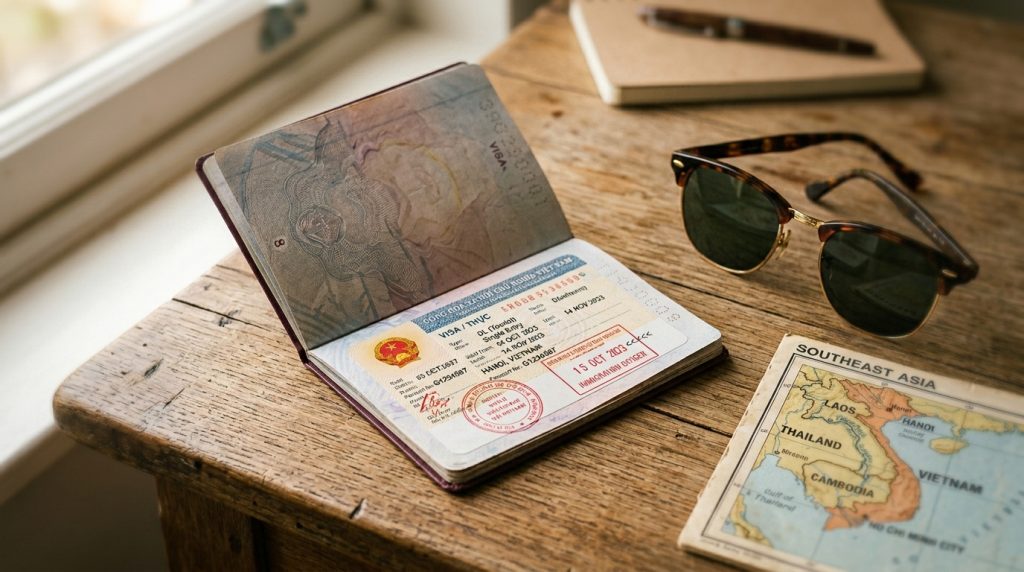 pasaporte con visado de vietnam
